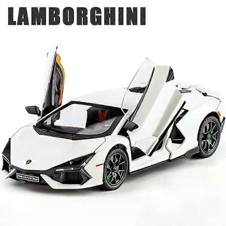 1:24 Lamborghini Revuelto Supercar Legeringsbil Støbegods & Legetøjskøretøjer Metal Legetøjsbil Model Lyd og lys Samling Børnelegetøj