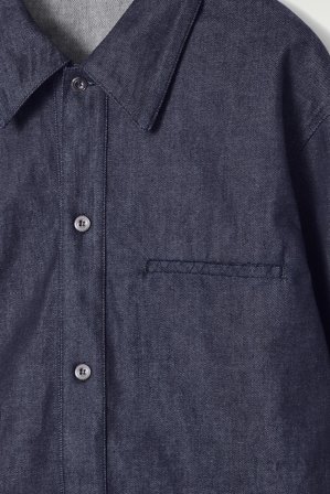 COS Men's Camicia In Denim Grezzo in Blu