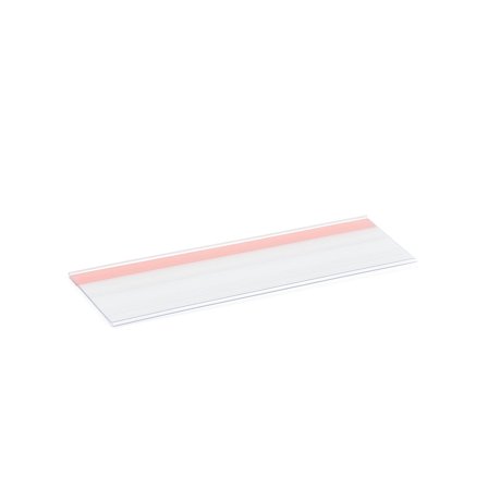 Label holder, 210x65 mm, self adhesive, straight