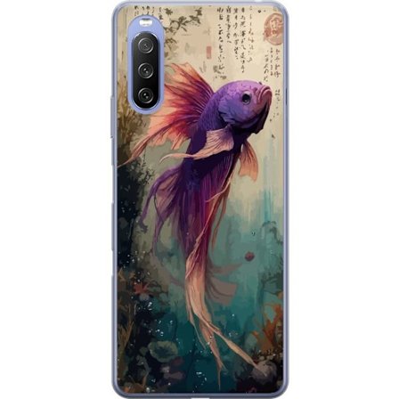 Kompatibelt Mobilskal till Sony Sony Xperia 10 III Lite Asiatisk Fisk Koi Japan Akvarium