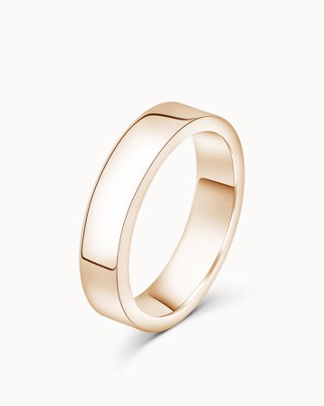 Slät Ring Herr Alexander 18K Roséguld 5mm - Förlovningsringar & Vigselringar hos Vanbruun