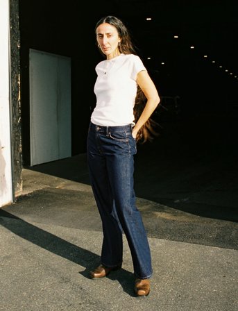 Nudie Jeans Wide Heidi Classic Blue - Navy - W32 x 32