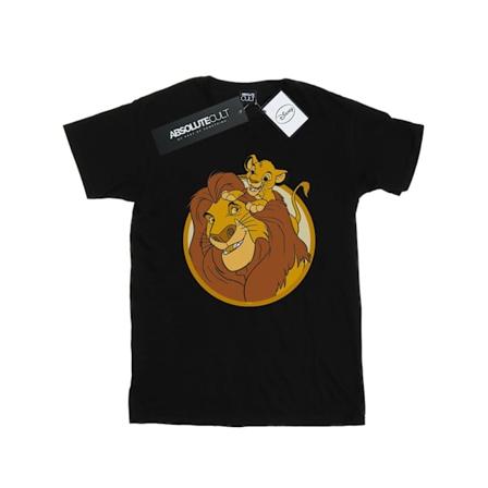 Disney Dam/Damer The Lion King Mufasa Och Simba Bomull Boyf Black S