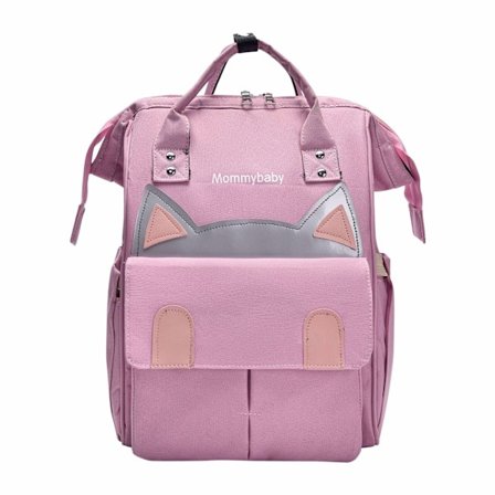 Skötväska med isolerad ficka för baby, mammaledighetsresväska, lila