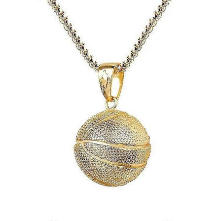 Basketboll Hängsmycke Halsband Basketboll Berlock Hängsmycke Boll Sport Smycken För Sportälskare
