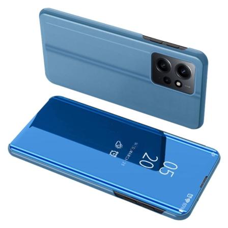 SKALO Xiaomi Redmi Note 12 4G Clear View Spegel fodral - Blå Blå