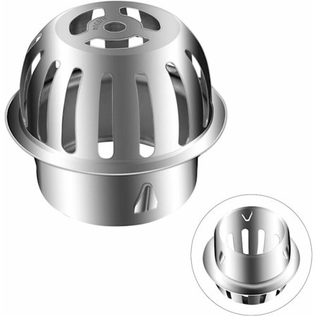Rustfrit stål tagrender filtre metal tagrender vagter til at hjælpe med at holde afløbet rent stopper blokering af blade og snavs passer til 76mm 