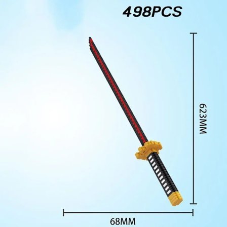 Ninja Katana Building Blocks - Samurai Sword Toy för barn och vuxna - Anime Butterfly Nichirin Knife