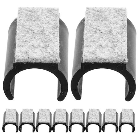 10 stk Møbelbeskyttere U-formede Stolbensbeskyttere Møbelfilt Beskyttelse for Gulv