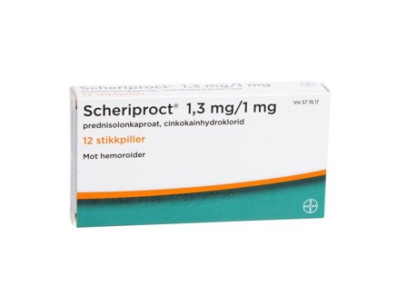 Scheriproct stikkpiller 12 stk