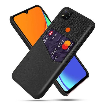 Bofink Xiaomi Redmi 9C skal med korthållare - Svart