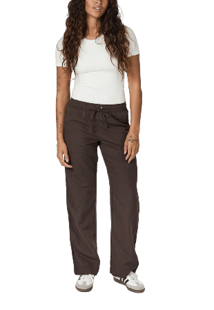 Neo Noir Pants Sonar Linen Byxor Dam Brun 36