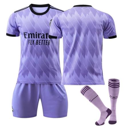 22/23 Real-Madrid bortatröjor Barn Pojkar Fotbollssatser Träningsdräkt Sportkläder 22/23 rmd away #blank 18