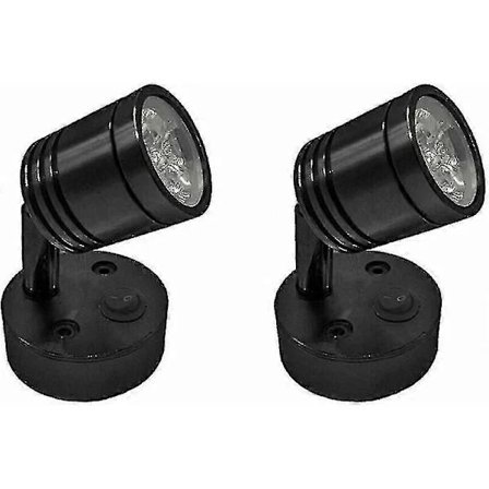2 Stykker 12v Led Spot Leselampe Vegg Sengelampe Dimbar Strømbryter Bobil Campingvogn Sylinder Fleksibel Interiørbelysning For Båt Bobil ( -Sy