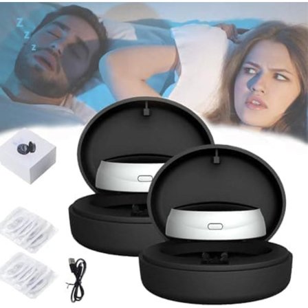 OBOSOE Anti-snorkenhed, Smart anti-snorkenhed med 3 hastighedsindstillinger – Effektiv snorkestop for bedre søvn