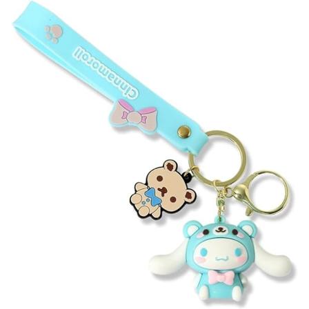 Söt Kawaii Nyckelring Anime Cartoon Sanrio kawaii Nyckelring Hänge för Bil Ryggsäckar Tillbehör Smycken