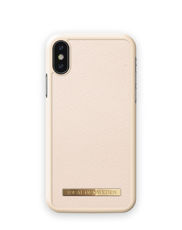Saffiano Case iPhone X Beige, iDeal of Sweden