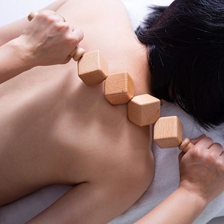 Træterapi Rulle Værktøj Massage Rulle Terning Massager Maderoterapi Lymfedrænage Padle