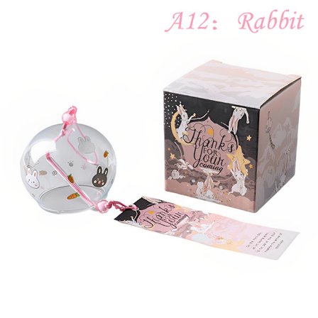 Wind Bell Sakura Pattern Tuulikellot Käsintehdyt Lasi Furin Home