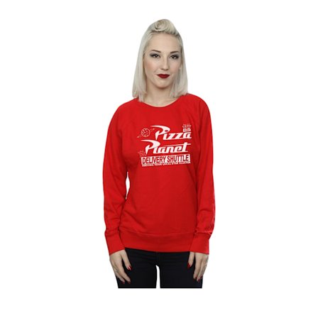Toy Story Damkläder/Dam Pizza Planet Logotyp Sweatshirt L Röd