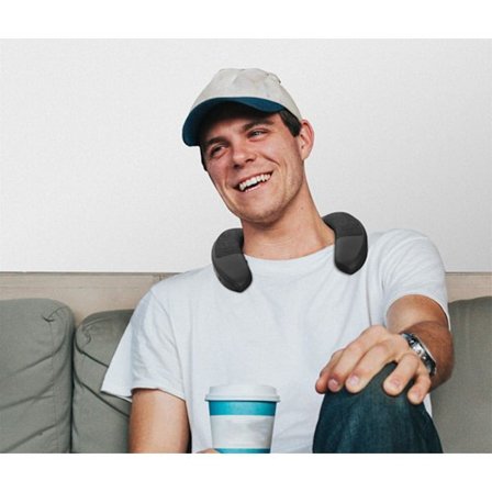 Nackband Bluetooth-högtalare, nackhögtalare Bluetooth trådlös, bärbar högtalare, äkta 3D-stereoljud, bärbar ljudklädsel, IPX4, för hem, sport och 