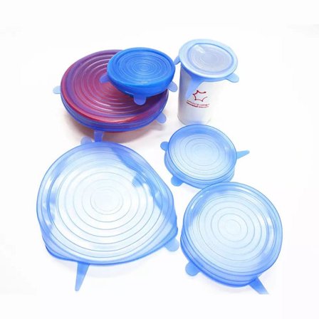 Återanvändbara Elastiska Lock - Matförvaring - Silikon