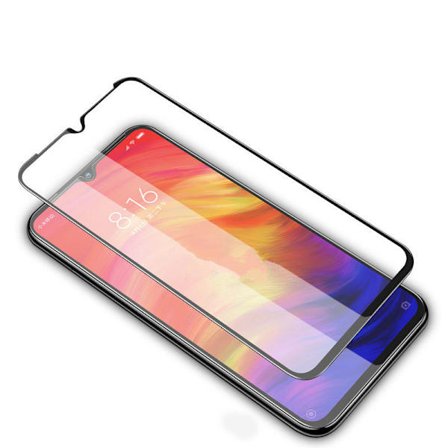 Heltäckande Härdat Glas till Xiaomi Redmi Note 7 - Svart