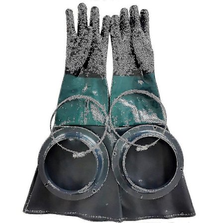 Sandblæsehandsker Sandblæserdele 60cm Med O-ringe Til Sandblæsekabine-mxbc