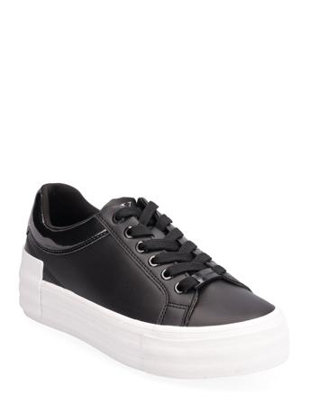 Vulc Flatform Bold Lth-Glossy Lave Sneakers Svart Calvin Klein