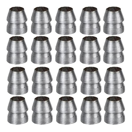 12 stk. øksekile 13 mm økseskaft metallkile hammerforsterkningskile hammerinstallasjonstilbehør Sølv