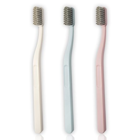 Pakke med 3 manuelle tannbørster - Bærekraftig tannbørste laget