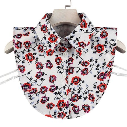 Avtagbar sommarblus Red Rose Fake Collar Anti Crease False Collar