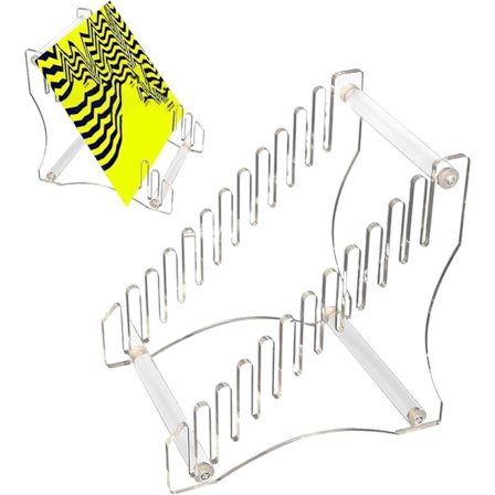 Vinylplade opbevaringsstativ (gennemsigtig farve), akryl opbevaringsboks