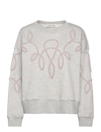 Tazzy Tops Sweat-shirts & Hoodies Sweat-shirts Grey Munthe