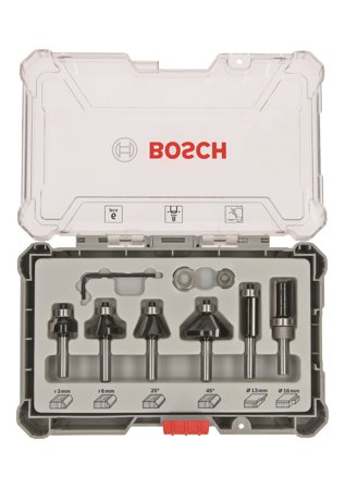 Bosch 2607017469 Fresebitssett 6 deler, Maskintilbehør & forbruk