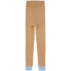 Paade Mode Knitted Seamless Leggings Traveller Brown 10 Years - Bottoms - 10 years - Brown