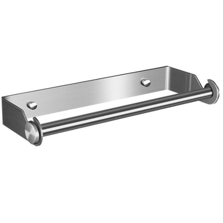 Pappershåndkleholder i rustfritt stål, uten boring, veggmontert rullholder for bad og kjøkken