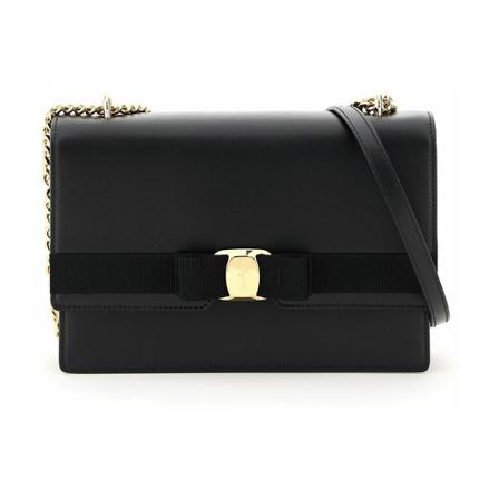 Salvatore Ferragamo, vara new shoulder bag Czarny, Kobieta, Rozmiar: ONE Size
