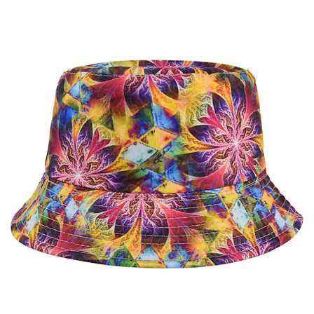Ny Graffiti Kruka Hatt Sommar Fiskare Hatt Personlighet Tie Dye Kruka Hatt Fiske Solskydd Hatt Män Och Kvinnor Utomhus Äventyr Hatt