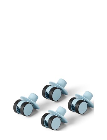 4 X Swirly Wheels Blue MODU