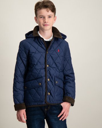 Polo Ralph Lauren Hooded Barn Jacket Sininen Takit Pojat - Kids Brand Store