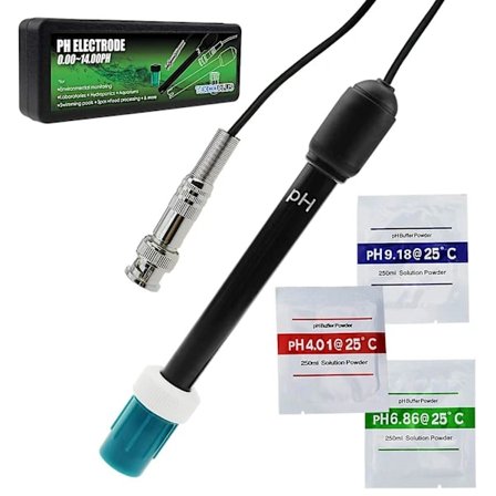 kryc-Ph elektrodi, 300 cm pitkä kaapeli ja BNC-liitin pH-mittarille (BNC pH-elektrodi)