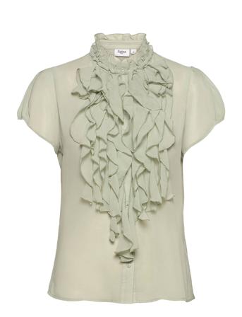 Lillysz Ss Shirt Blouses Short-sleeved Grå Saint Tropez