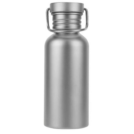 Titanium Vannflaske 500ml - Ultralett, Lekkasikkert, Gjenbrukbar Sportsflaske for Sykling, Fotturer, Camping