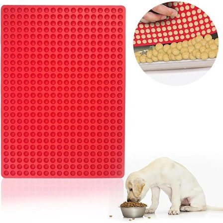 Halvkugle Silikonemåtte, 468 Huller Silikone Bagemåtte, Non-stick Mini Rund Chokolade Dråbeform, Egnet til Mikrobølgeovn, Ovn og Fryser