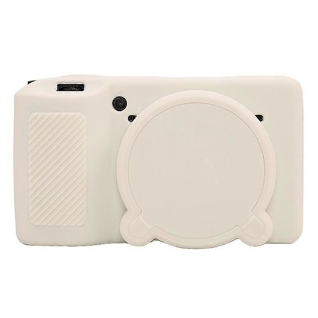 For Ricoh GR IIIx GR III Kamera Cover Anti-Ridse Silikon Beskyttelsesetui - Misty White