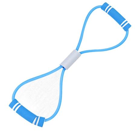 Motstandsband Yoga Rally Strap Kroppforming Trekktau Silikon Trekk Elastisk Yoga 8 Ord Form Strekk Bryst Treningsverktøy Blue