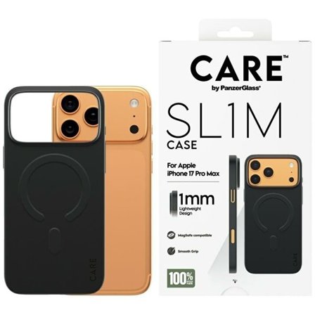 CARE by PanzerGlass SL1M MagSafe-fodral för iPhone 17 Pro Max - Svart