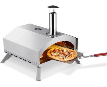 Austin and Barbeque AABQ Pizza Oven Gas 12" - Gasoldriven pizzaugn i rostfritt stål