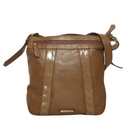 Burberry Vintage, Pre-owned Leather crossbody-bags Bruin, Dames, Maat:ONE Size